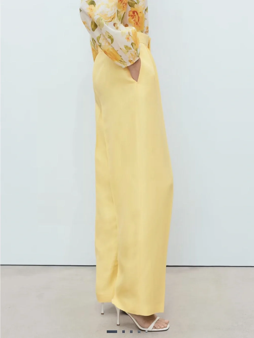 Mango LINEN-BLEND PLEATED PANTS